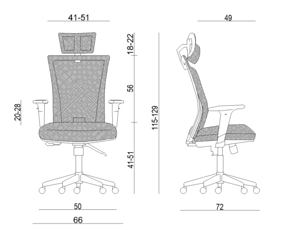 Fotel ergonomiczny ERGONIC Unique