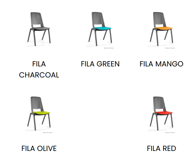 Fila krzesło konferencyjne Unique krzesło do sztaplowania i łączenia