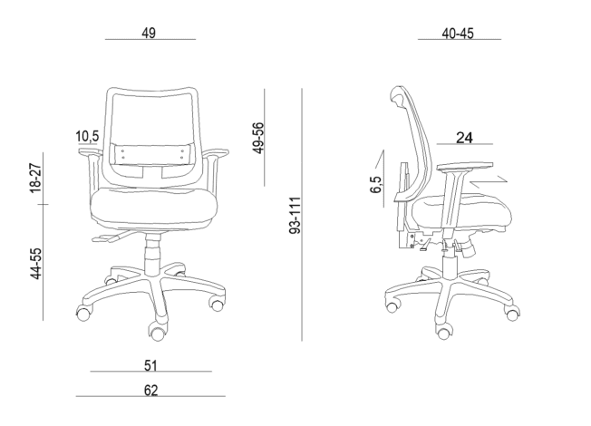  fotel ergonomiczny 24/7 Unique