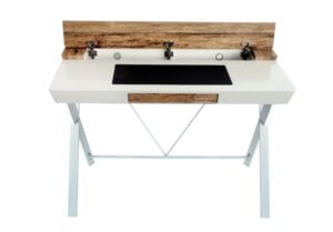 Biurko z matą i nadstawką Amy Unique 